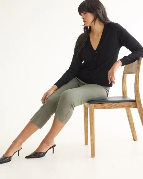 Cropped Straight-Leg High-Rise Pants - The Iconic - Petite