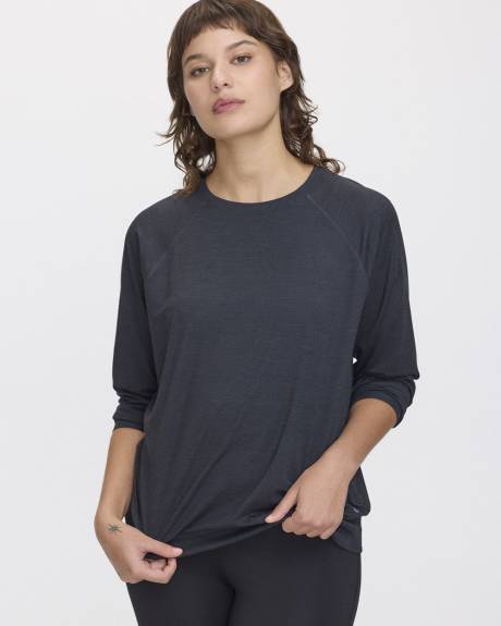 Long-Sleeve Crew-Neck Pullover - Dry-Lux (R) Hyba Essentials