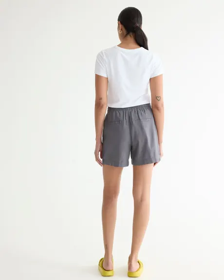 Linen Shorts with Drawstring