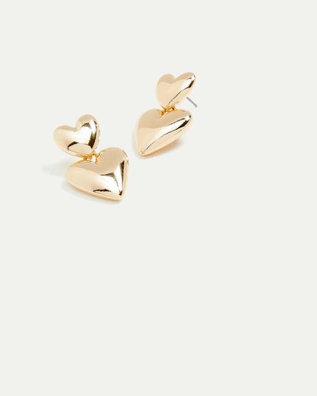 Double-Heart Earrings