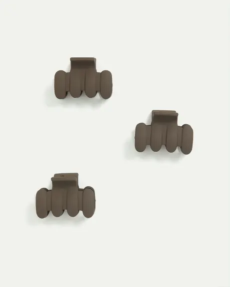 Small Rectangular Claw Clips - Set of 3