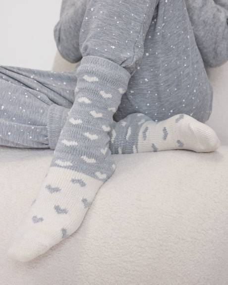 Super-Soft Winter Socks with Hearts