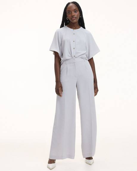 Wide-Leg High-Rise Pant - Petite