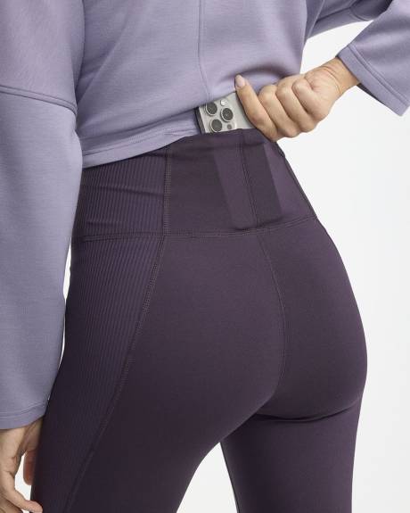 High-Rise Pulse Legging with Ribbed Inserts - Hyba