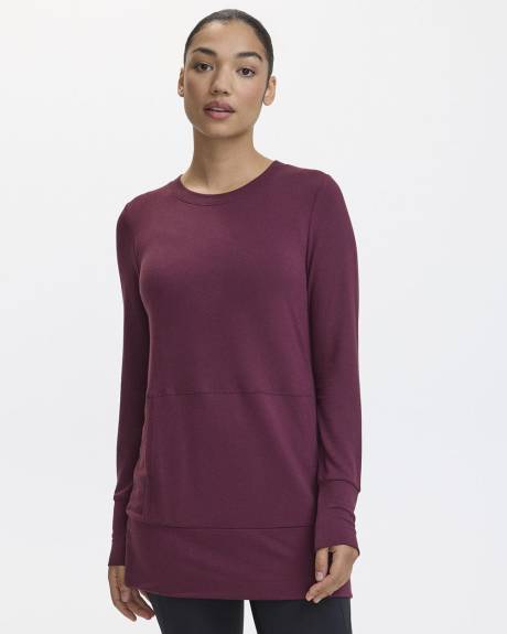 Long-Sleeve Tunic with Front Pocket - Hyba