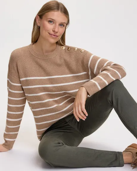 Long-Sleeve Crew-Neck Sweater