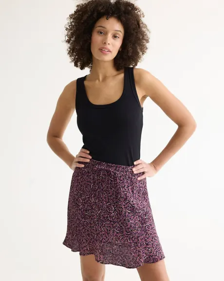 Fluid Ruffled Skort