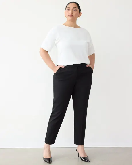 Pantalon à taille haute et jambe étroite - Le Stretch Classique - Coupe Courbes