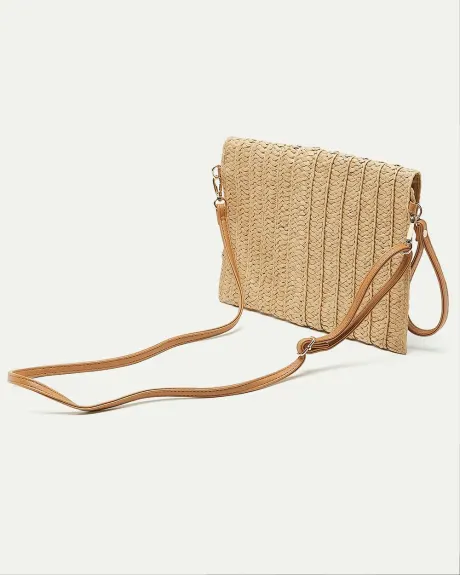 Straw Clutch with Wristlet