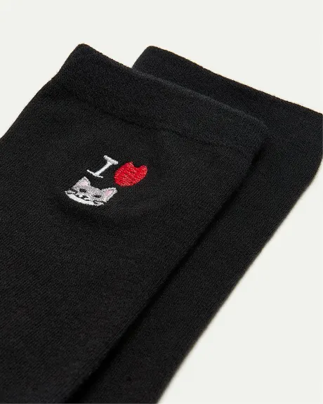 "I Love Cats" Cotton Socks