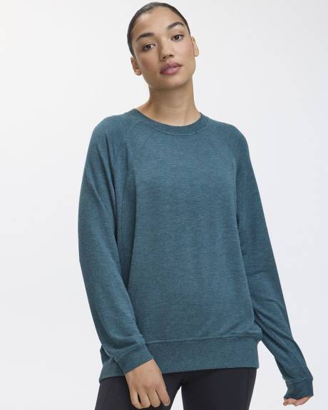 Long-Sleeve French Terry Sweatshirt - Hyba