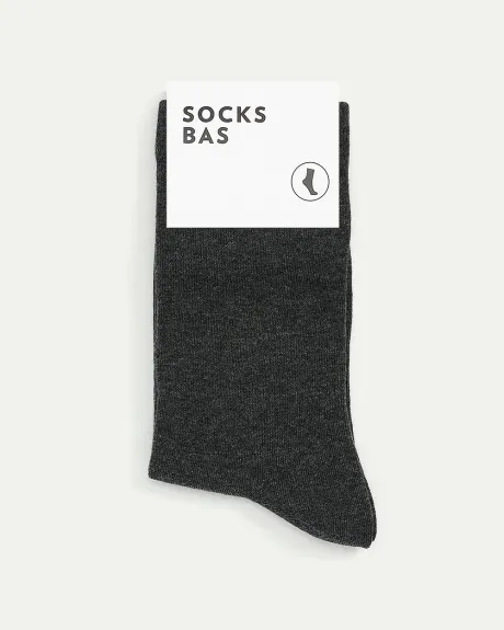 Straight-Up Solid Socks, set of 1