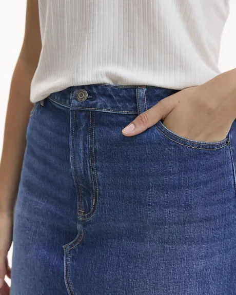 Jupe midi en denim