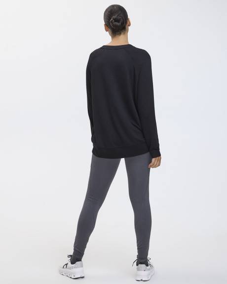 Long-Sleeve French Terry Sweatshirt - Hyba