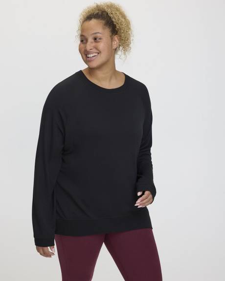 Long-Sleeve French Terry Sweatshirt - Hyba