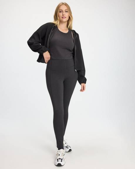 High-Rise Pulse Legging with Ribbed Inserts - Hyba