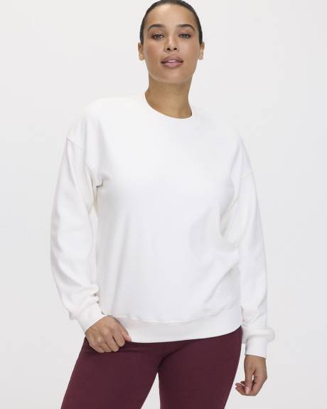 Long-Sleeve Crew-Neck Polar Fleece Sweater - Hyba