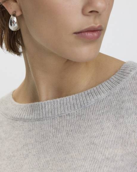 Cashmere-Blend Boat-Neck Sweater