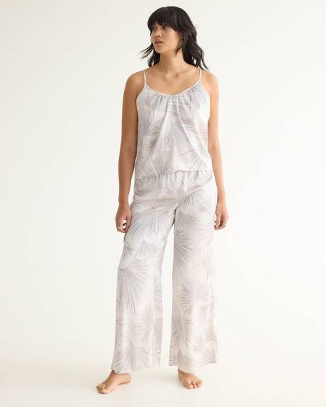 Wide-Leg Satin Pyjama Pant, R Line