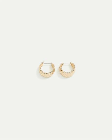 Ridged Chunky Hoops