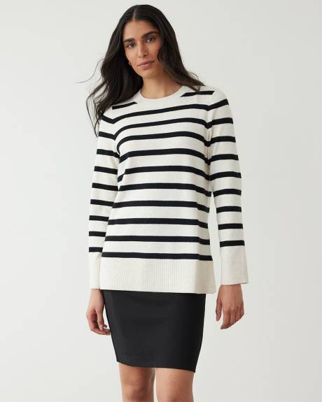 Long-Sleeve Crew-Neck Sweater