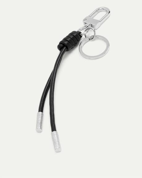 Keychain with Faux Leather Tassel