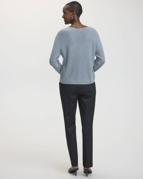 Cashmere-Blend V-Neck Sweater