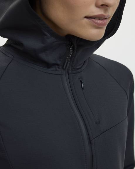 Waffled Hooded Jacket - Hyba