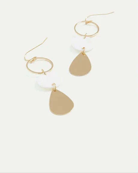 Three-Layer Pendant Earrings