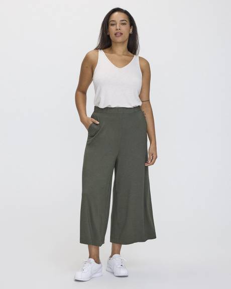 Pantalon gaucho extensible à enfiler - Petite