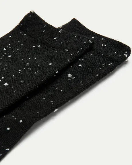 Textured Cotton Crew Socks