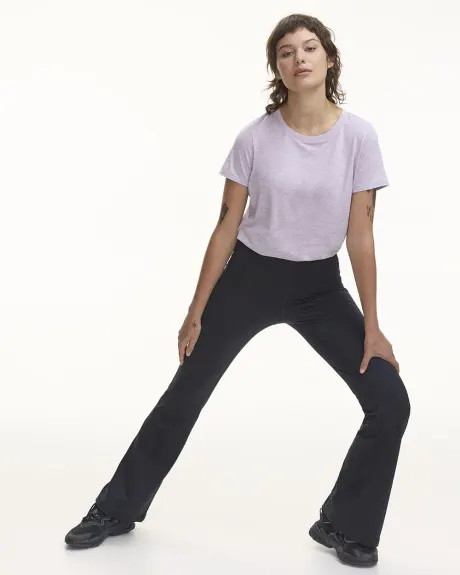 Flare-Leg High-Rise Pulse Legging Pant - Hyba - Petite