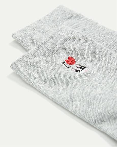 "I Love Dogs" Cotton Socks