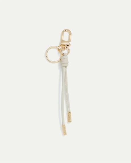 Keychain with Faux Leather Tassel