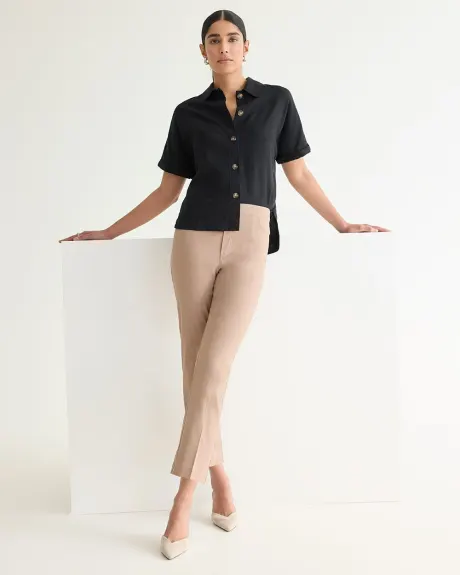 Cropped Straight-Leg High-Rise Pants - The Iconic