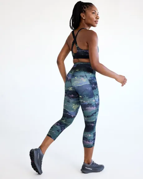 High-Rise Pulse Capri Legging with Pockets - Hyba