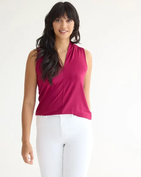 V-Neck Sleeveless Top