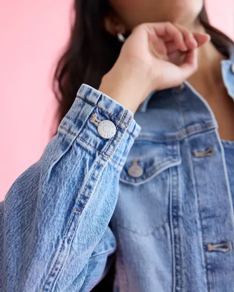 Veste courte en jeans