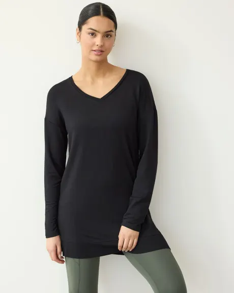 Long-Sleeve French Terry Tunic - Hyba