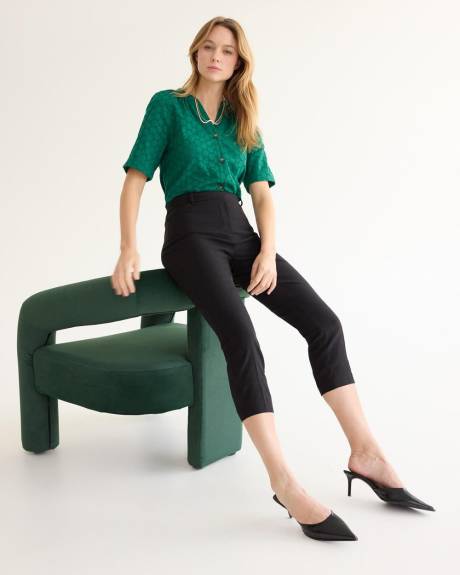 Slim-Leg High-Rise Capri Pants - The Iconic (R)