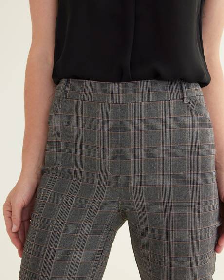 Straight-Leg High-Rise Plaid Pants, The Iconic