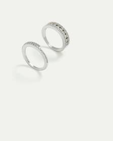 Rings with Stones - Set of 2