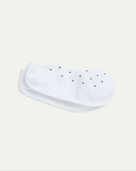 Dotted No-Show Cotton Socks