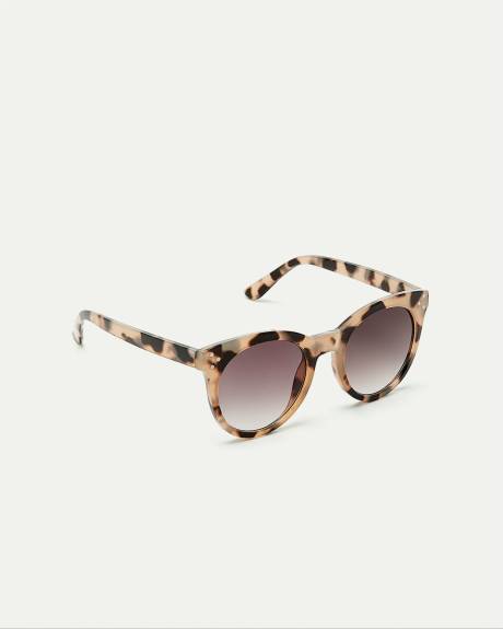 Rounded Tortoise Sunglasses