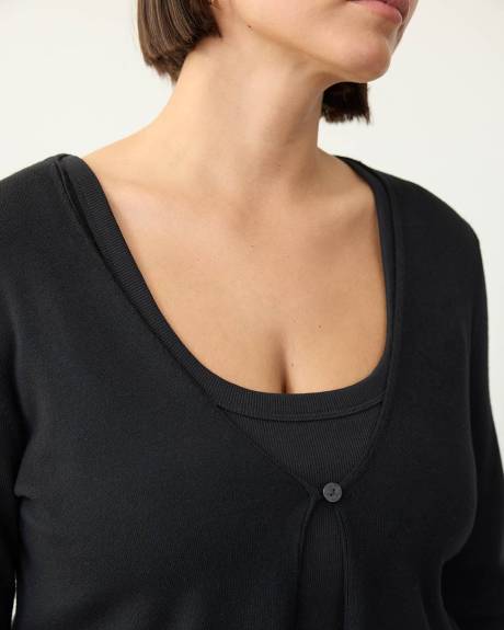 Long-Sleeve V-Neck Bolero