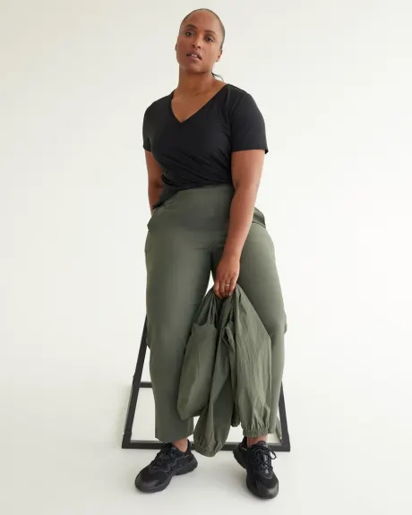 Pantalon à jambe étroite avec taille élastique - Hyba