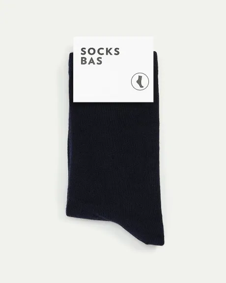 Straight-Up Solid Socks, set of 1