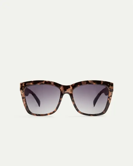 Tortoise Rectangular Sunglasses