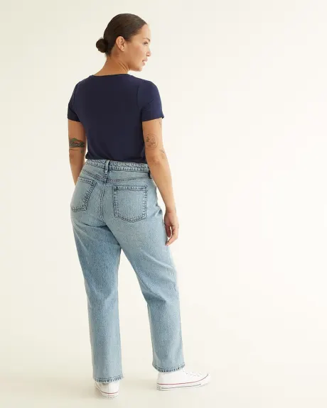 Straight-Leg High-Rise Jean - Petite