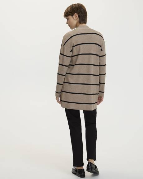 Long-Sleeve Open Cardigan